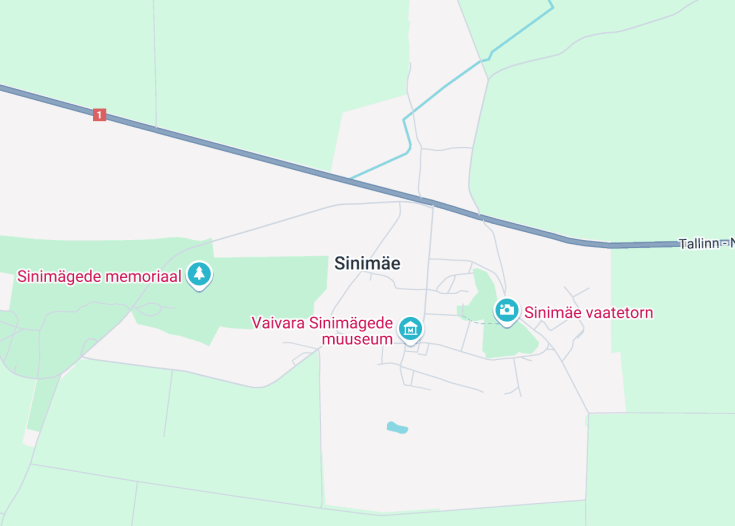 Map of Sinimäe, Estonia