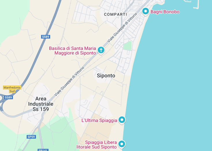 Map of Siponto, Manfredonia