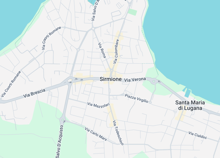 Map of Sirmione, Italy