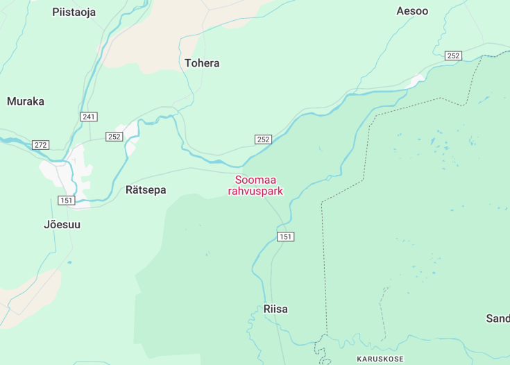 Map of Soomaa National Park, Tori