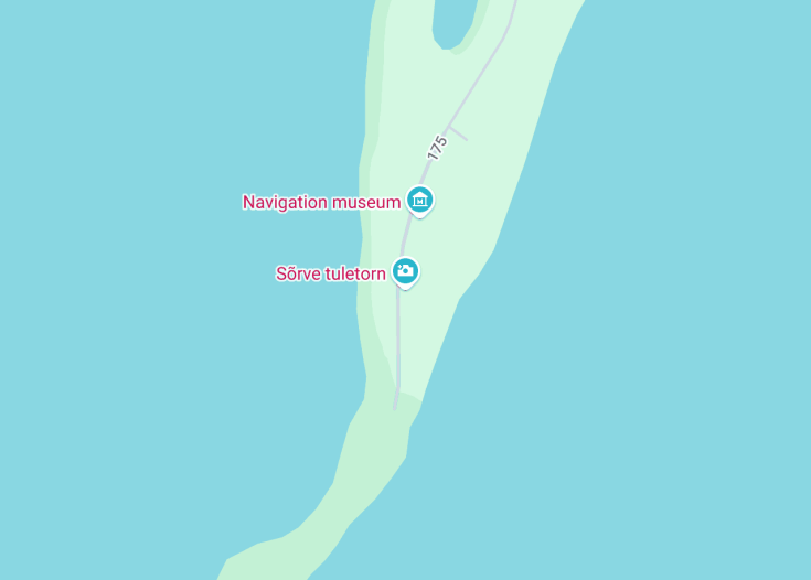 Map of Sõrve poolsaar lighthouse, Sääre