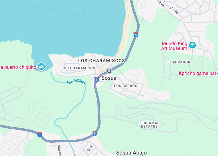 Map of Sosua, Dominican Republic