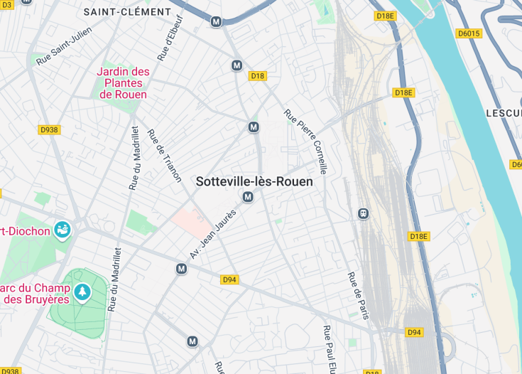 Map of Sotteville-lès-Rouen, France