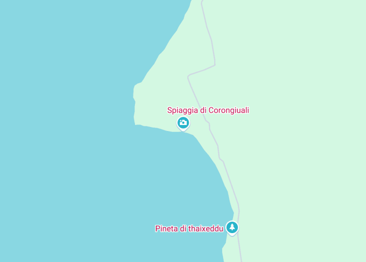 Map of Spiaggia di Corongiuali, Matzaccara