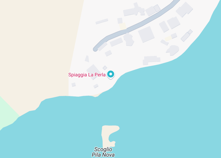 Map of Spiaggia La Perla, Marina del Cantone