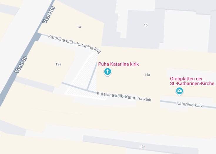 Map of St. Catherine’s Church, Tallinn