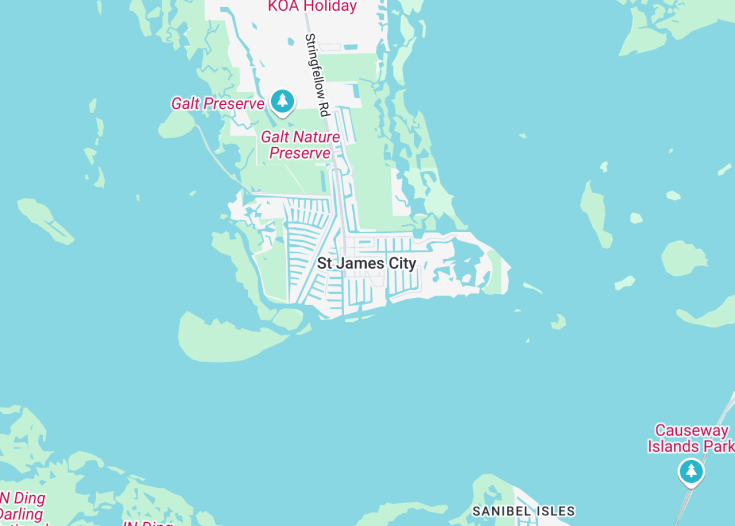 Map of St James City, Florida (USA)