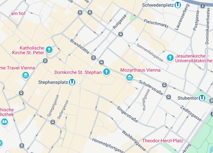 Map of St. Stephen’s Cathedral, Vienna