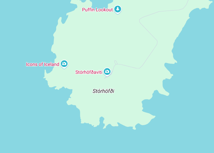 Map of Stórhöfðaviti, Vestmannaeyjar (Iceland)