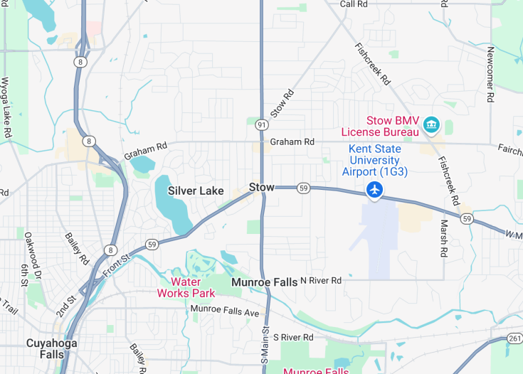 Map of Stow, Ohio (USA)