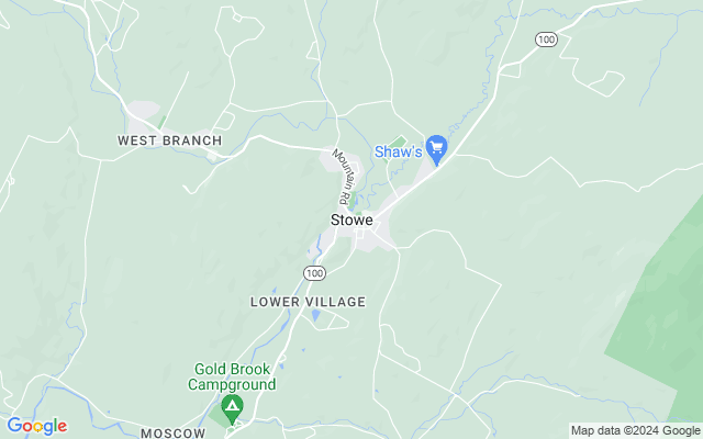 Map of Stowe, Vermont (USA)