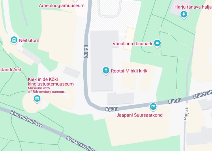 Map of Swedish St. Michael’s Church, Tallinn