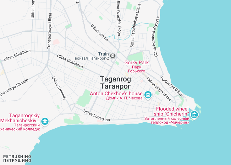 Map of Taganrog, Russia