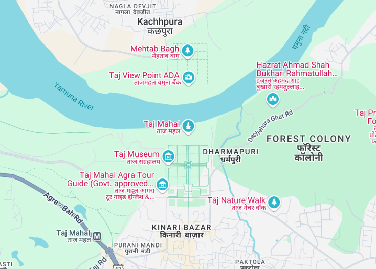 Map of Taj Mahal, 