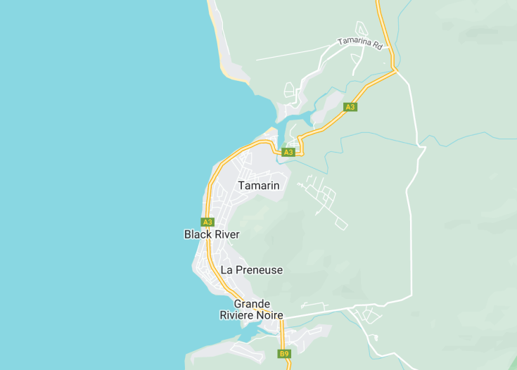 Map of Tamarin, Mauritius