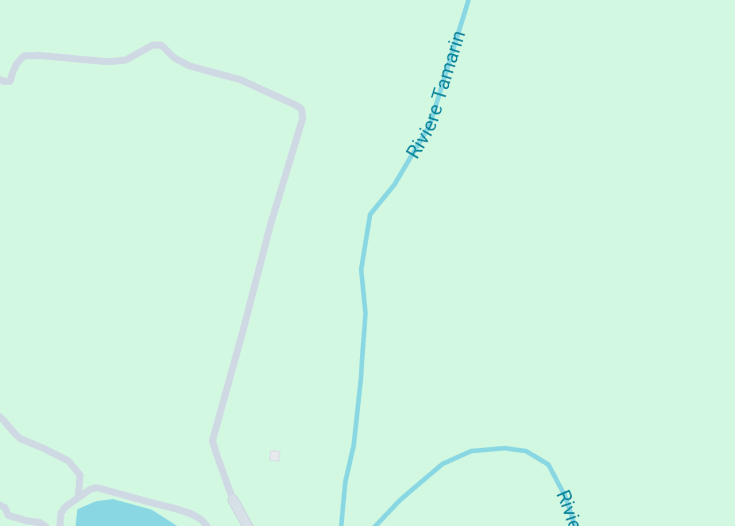 Map of Tamarind Falls (Les 7 Cascades), Mauritius