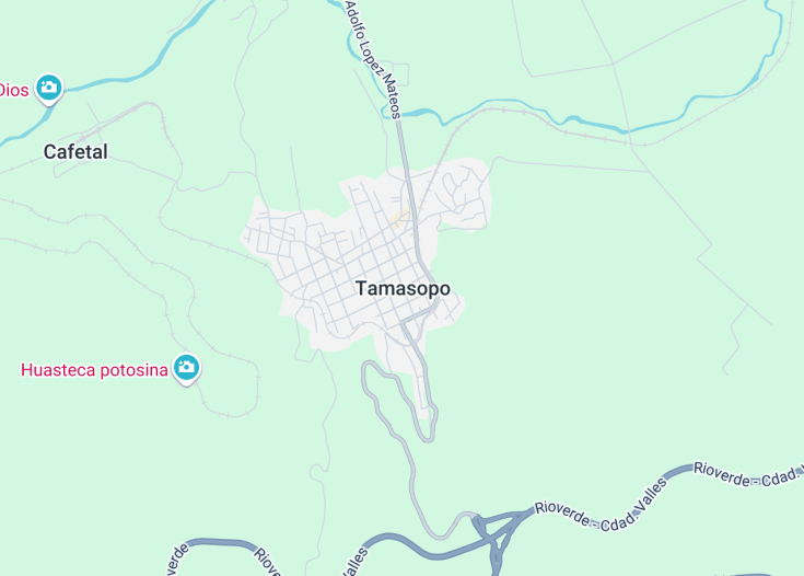 Map of Tamasopo, Mexico