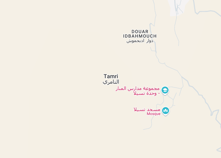 Map of Tamri, Morocco