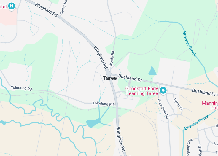 Map of Taree, Australia