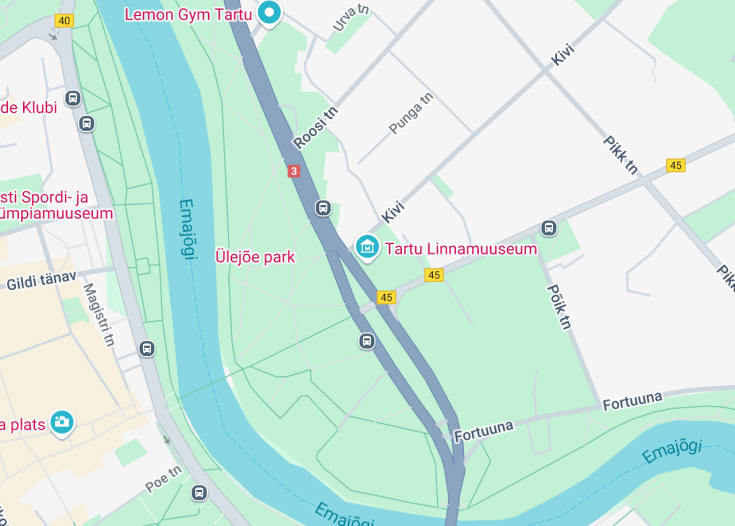 Map of Tartu Linnamuuseum, Tartu