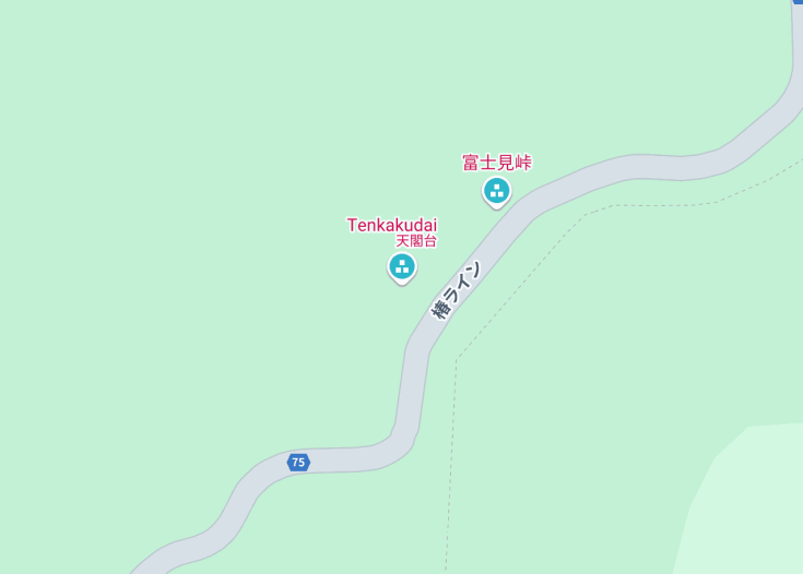 Map of Tenkakudai, Hakone