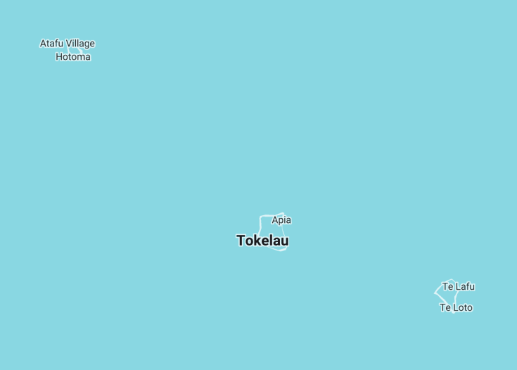 Map of Tokelau (United Kingdom), 