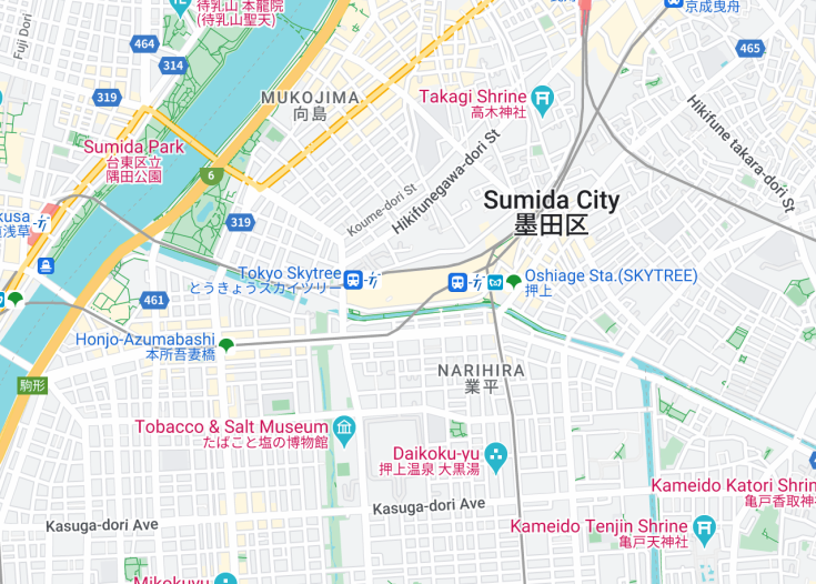 Map of Tokyo Skytree, Tokyo