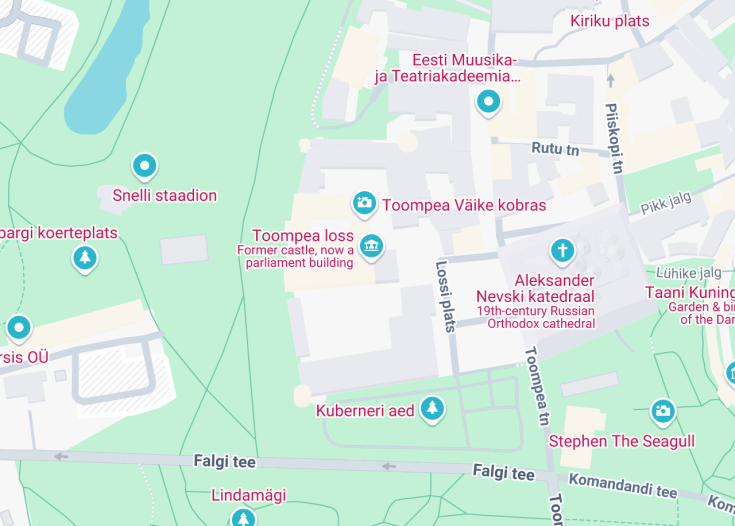 Map of Toompea Castle, Tallinn