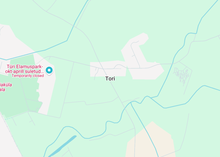 Map of Tori (Järva County), Estonia