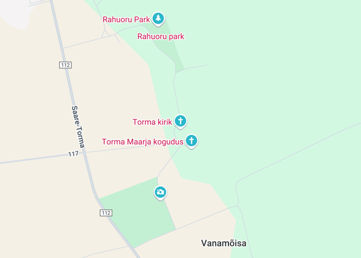 Map of Torma kirik, Torma