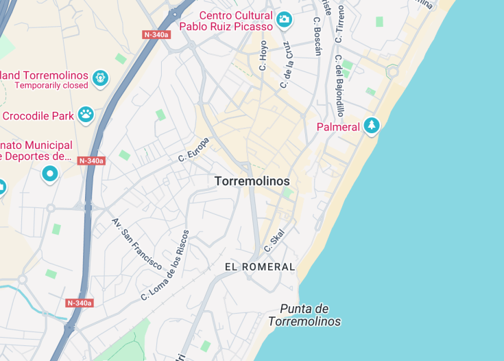 Map of Torremolinos, Spain