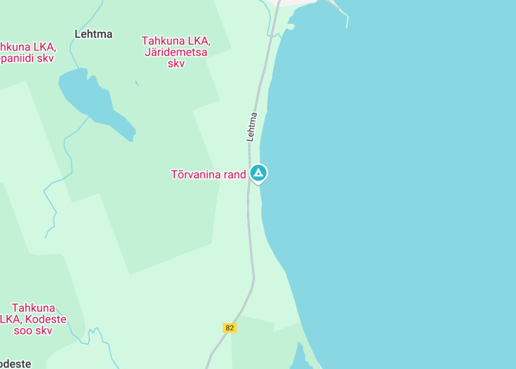 Map of Torvanina beach, Kärdla