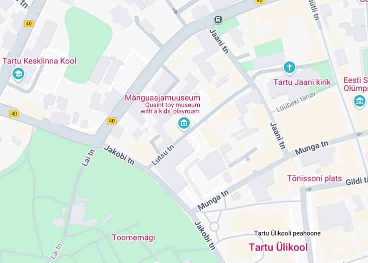 Map of Toy Museum, Tartu