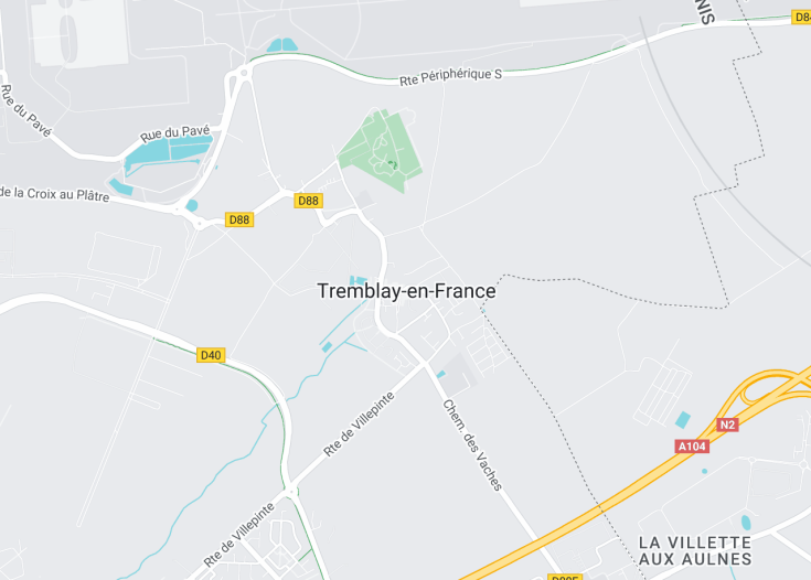 Map of Tremblay-en-France, France