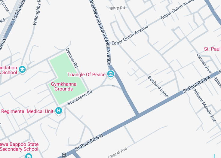 Map of Triangle Of Peace, 