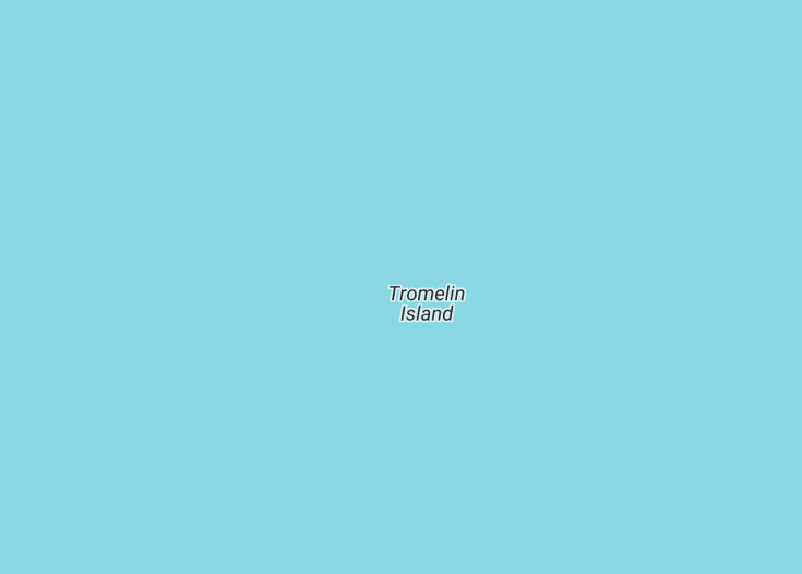 Map of Tromelin Island (France), 