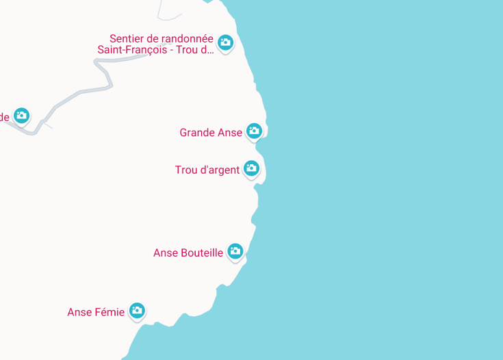 Map of Trou d’ Argent, Rodrigues (Mauritius)