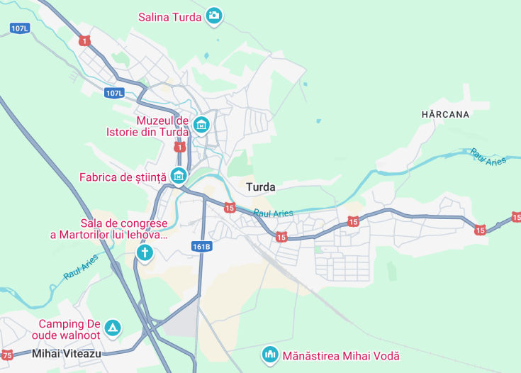 Map of Turda, Romania