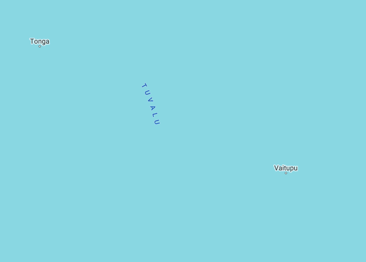 Map of Tuvalu, 