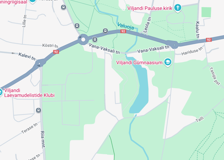 Map of Ugala Theater, Viljandi