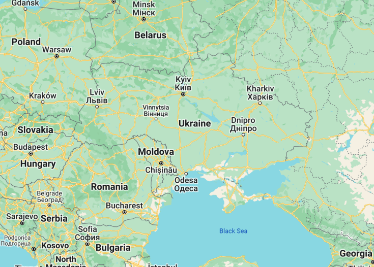 Map of Ukraine, 