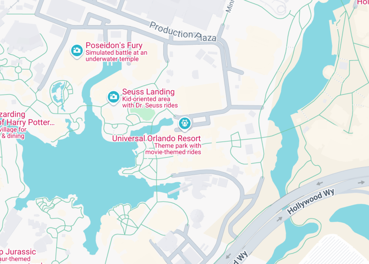 Map of Universal Orlando Resort, Orlando