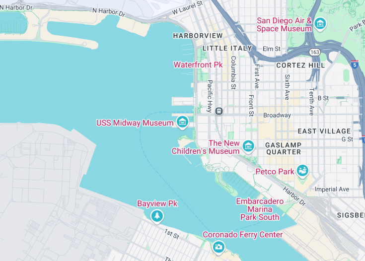 Map of USS Midway Museum, San Diego