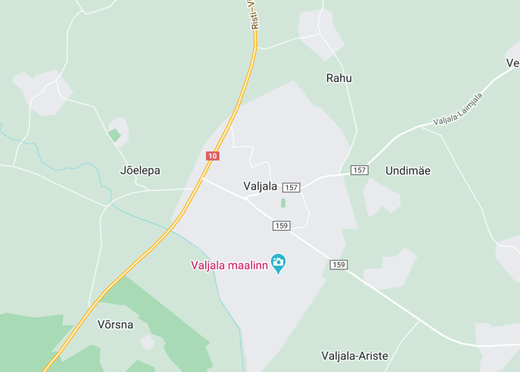 Map of Valjala, Estonia