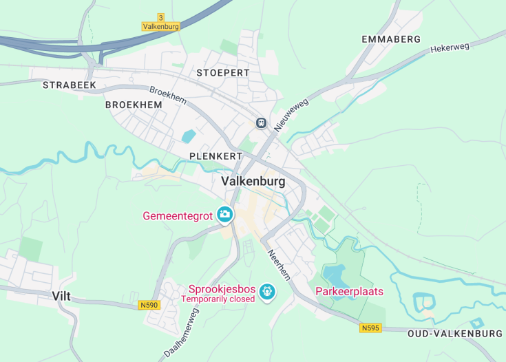 Map of Valkenburg, Netherlands