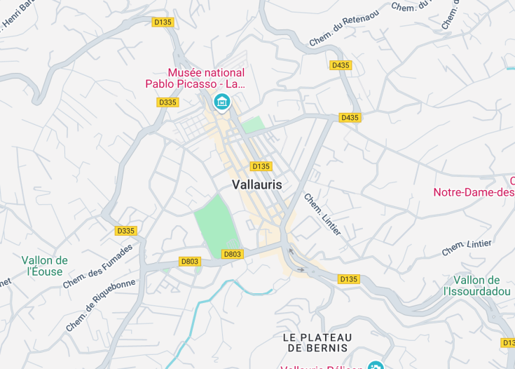 Map of Vallauris, France