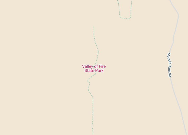 Map of Valley of Fire State Park, Moapa Valley