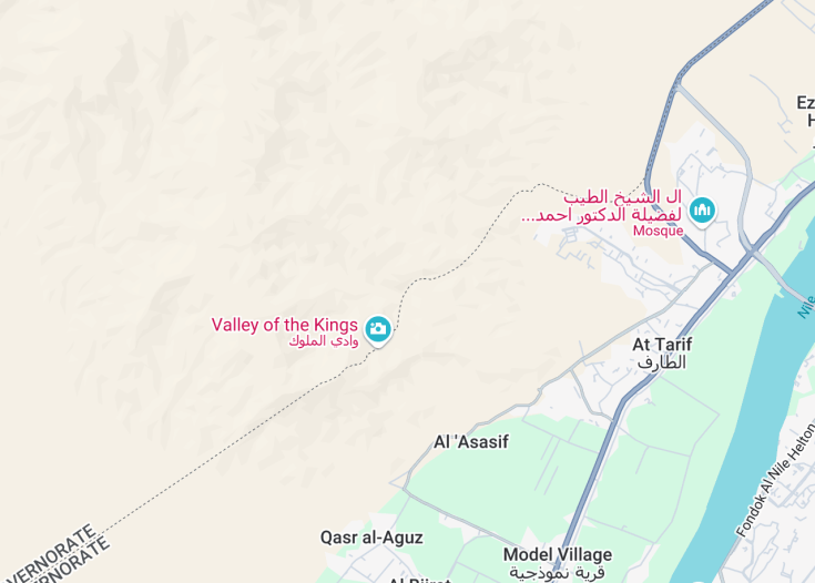 Map of Valley of the Kings, Luxor