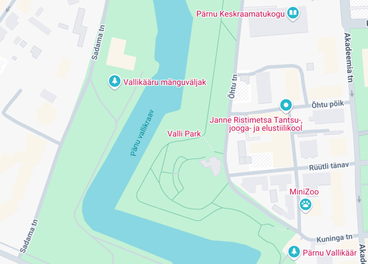 Map of Valli Park, Pärnu