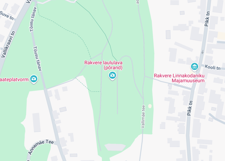 Map of Vallimäe laululava, Rakvere